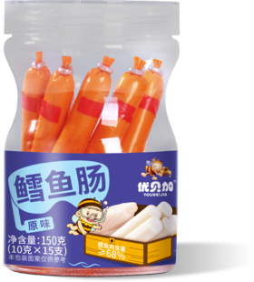 优贝加原味鳕鱼肠150g