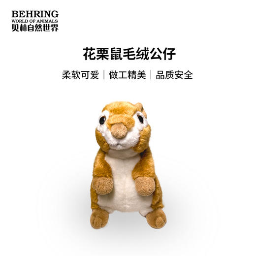 BehringWorld贝林商店毛绒花栗鼠儿童礼品可爱玩具生日礼物7英寸 商品图0