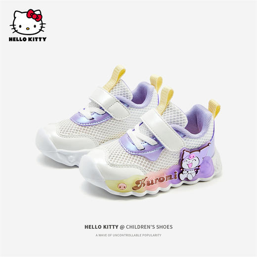 HelloKitty童鞋女童运动鞋春夏新款小童轻便软底鞋宝宝透气亮灯鞋 K4516876 商品图1