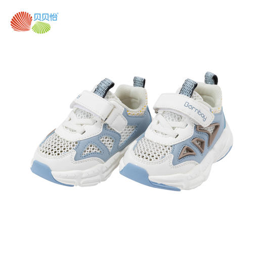 贝贝怡儿童运动鞋春秋透气休闲鞋男女童魔术贴跑步鞋防臭宝宝鞋子ZB1DX010 商品图3