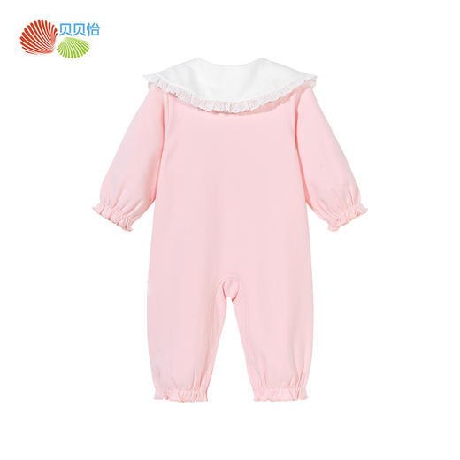 贝贝怡婴儿长袖连体衣春秋季新生儿爬爬服初生宝宝舒适哈衣ZB1DL008 商品图1