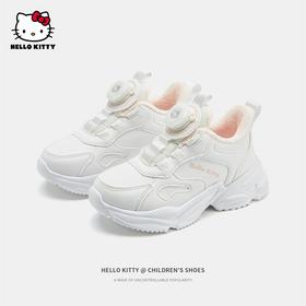 HelloKitty童鞋儿童加绒运动鞋冬季新款中大童女孩加厚保暖棉鞋