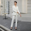 IWY/白色西装马甲三件套女2024春秋新款主持人女神气质西装套装CPM1949 商品缩略图0