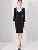IWY/黑色干练气质西装套装女酒店经理轻熟风职业女装正装工作服套裙22CS221 商品缩略图2