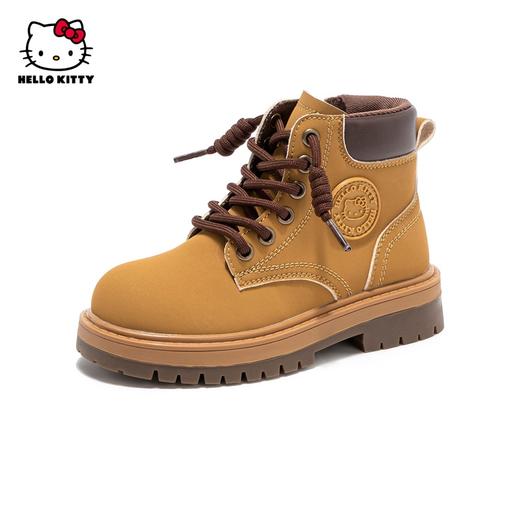 HelloKitty童鞋女童马丁2024新款春秋儿童大黄靴防滑中大童短靴子 商品图0