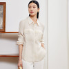 玳莎宽松天丝衬衫女2024年春季新款大口袋设计感小众时尚长袖衬衣  EA31303 商品缩略图2
