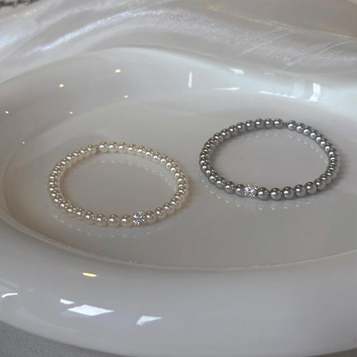 早春福利】流心方糖锆石施家珍珠手链女高级感手串 商品图3