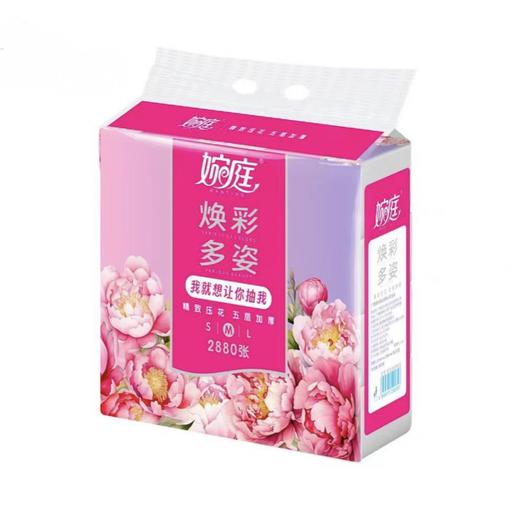 婉庭焕采多姿抽纸360张(WS5360M08)8包/提 商品图0