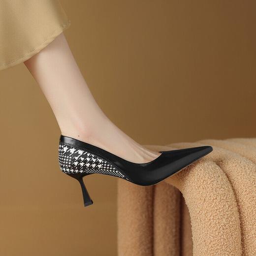 【预售5天】春秋季新款女鞋，尖头细高跟鞋拼接名媛正装辣妈单鞋子YS&9557 商品图4