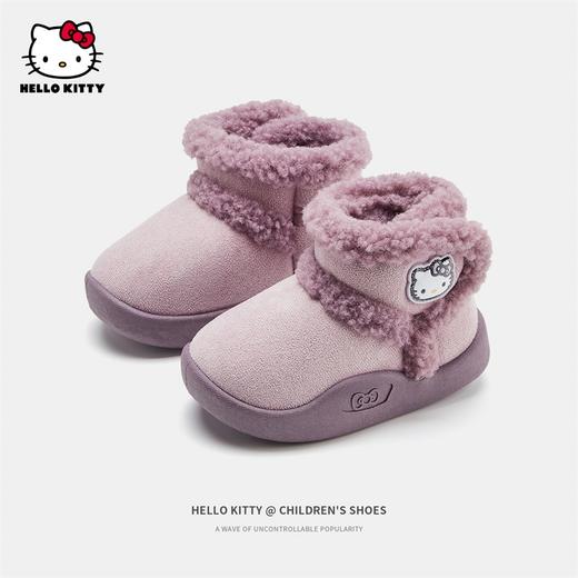 HelloKitty童鞋女童棉鞋冬季新款加绒鞋儿童冬鞋保暖宝宝棉靴22-30 K3546806 商品图2