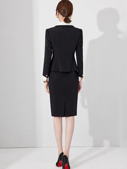 IWY/黑色干练气质西装套装女酒店经理轻熟风职业女装正装工作服套裙22CS221 商品图4