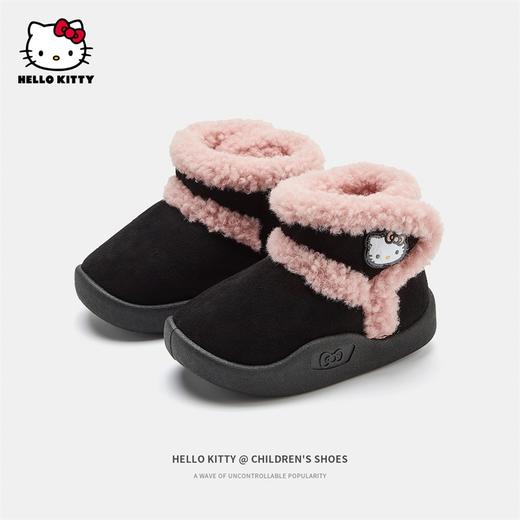 HelloKitty童鞋女童棉鞋冬季新款加绒鞋儿童冬鞋保暖宝宝棉靴22-30 K3546806 商品图3