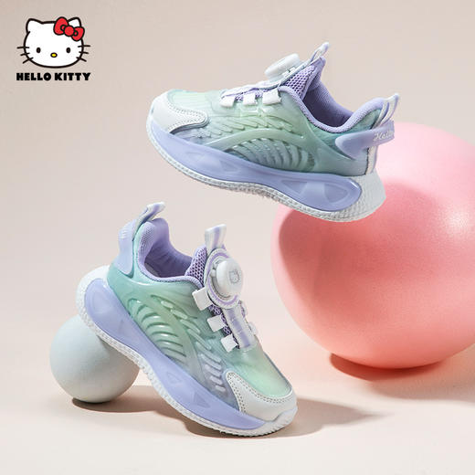 HelloKitty童鞋女童运动鞋2024春秋新款儿童旋钮扣跑鞋中大童鞋子26-37 K3516861 商品图1