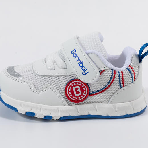 贝贝怡儿童运动鞋春秋网面透气休闲鞋男女童魔术贴跑步鞋宝宝鞋子ZB1DX007 商品图3