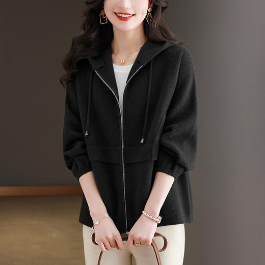 短外套女春秋连帽开衫上衣CC-10-3906 商品图2