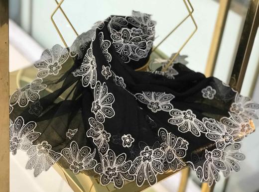 优品堂【惊艳空间】桑蚕丝绣花长巾 商品图1