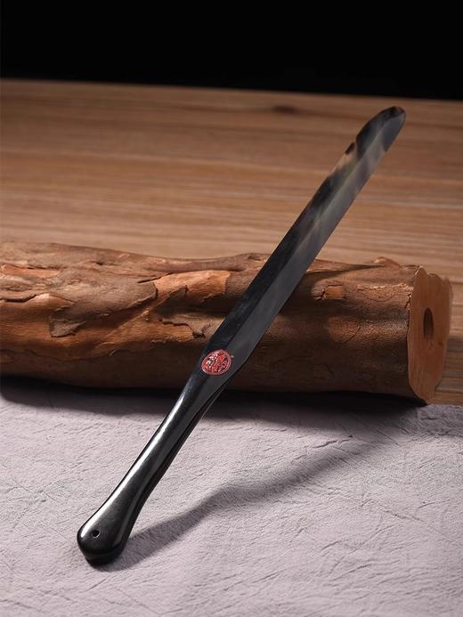 西泠印社 牛角裁纸刀长卷宣纸专用裁纸刀天然黑牛角拆信刀利器神器书法用品学生练习使用书法练习纸伴手礼 商品图1