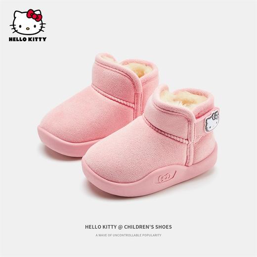 HelloKitty童鞋儿童棉鞋冬季女童加绒保暖棉靴宝宝软底雪地靴22-30 K3546805 商品图0