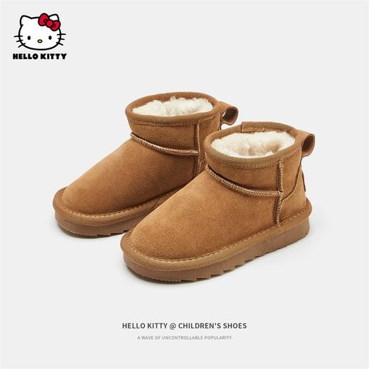 HelloKitty童鞋儿童棉鞋冬季新款中大童女孩加绒加厚棉靴保暖靴子 商品图1