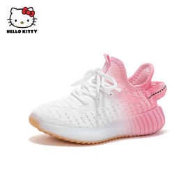 Hellokitty童鞋女童运动鞋春秋新款透气跑鞋儿童轻便椰子鞋26-37 K3516828
