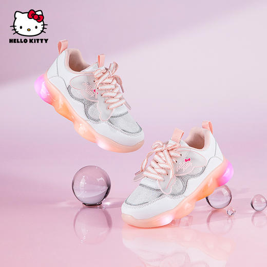 HelloKitty童鞋女童发光运动鞋春秋网面鞋26-30 K3536842
 商品图1