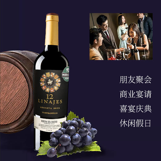 西班牙进口12家族珍藏干红葡萄酒750ml 商品图4