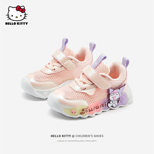 HelloKitty童鞋女童运动鞋春夏新款小童轻便软底鞋宝宝透气亮灯鞋 K4516876 商品图0