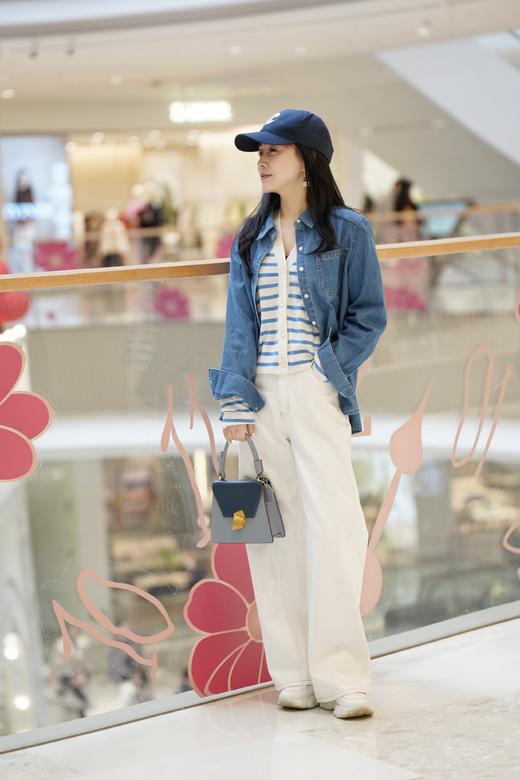 【四季条纹开衫】臣禾 16针 羊毛60/2支 V领短款针织衫9241090356【金猪甄选】 商品图6