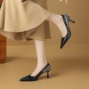 【预售5天】春秋季新款女鞋，尖头细高跟鞋拼接名媛正装辣妈单鞋子YS&9557 商品缩略图2