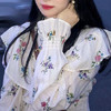夏季【复古荷叶边 短款衬衫上衣女】韩系甜美 洋气减龄 夏季甜蜜再恋 长袖小衫 商品缩略图3