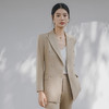 IWY/春季新款卡其西装套装ol韩版显瘦主持人演讲服装通勤宽松休闲西服C13317+P33317 商品缩略图4