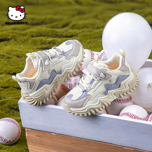 HelloKitty童鞋女童运动鞋秋款2024新款女孩老爹鞋防滑儿童鞋子潮 商品图1
