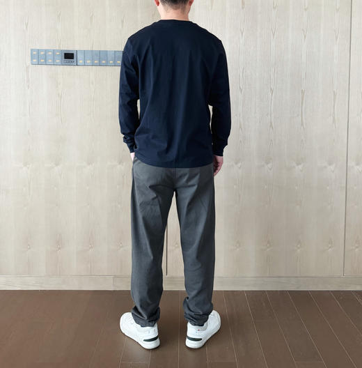 24春夏男士水洗酵棉平纹圆领长袖T恤【包邮+三天无理由退huan】 商品图14