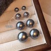 【早春福利】真多麻灰馒头珍珠耳钉S925银针 商品缩略图7
