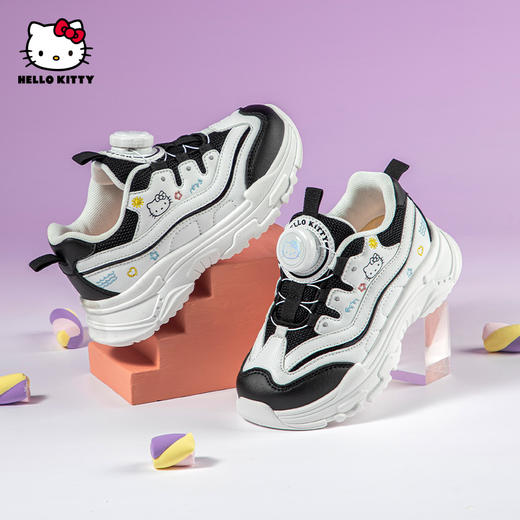 HelloKitty童鞋女童运动鞋春季2024新款软底防滑老爹鞋秋冬儿童鞋 商品图2