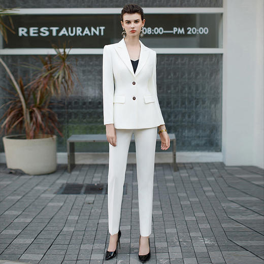 IWY/白色西装马甲三件套女2024春秋新款主持人女神气质西装套装CPM1949 商品图5