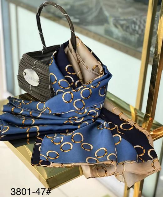 优品堂【花花世界】手感丝围巾空调巾、防晒巾长巾 商品图1