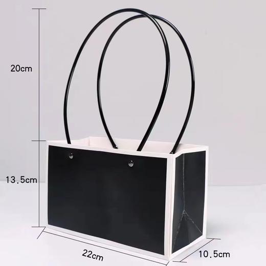 清明节--黑白边长方形手提袋（10个） 商品图0