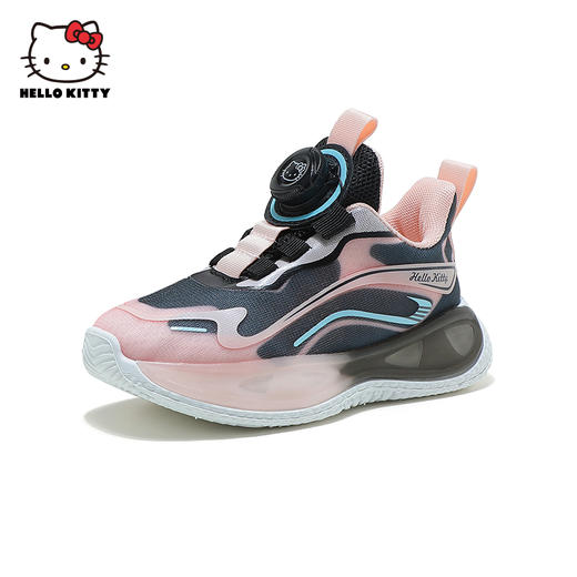 HelloKitty童鞋女童运动鞋透气网面鞋2024春季新款旋转按扣跑鞋 商品图0