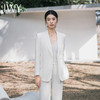 IWY/早春白色西装套装女宽敞西服宽松韩版主持人高级医美正式场合服装C13515+P33515 商品缩略图3