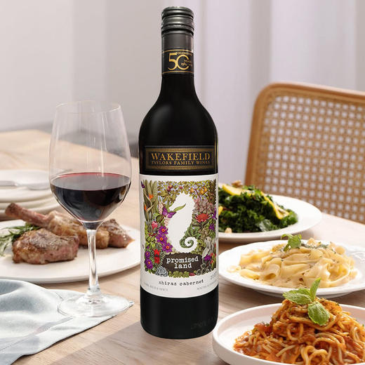 澳大利亚进口威卡菲许诺园西拉赤霞珠红葡萄酒 750ml 商品图4