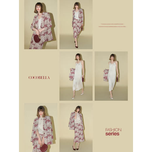 【专属秒杀】COCOBELLA色织提花棉麻品质西装高奢通勤优雅西服外套SI3016 商品图2