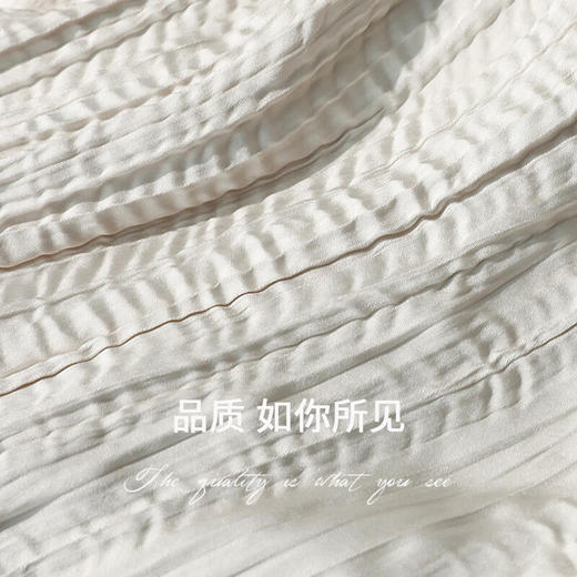 COCOBELLA不规则压褶法式缎面肌理连衣裙早秋气质吊带裙FR0017 商品图4