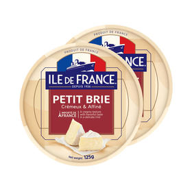 MM 山姆 法兰西（ILE DE FRANCE)法国进口 小布里奶酪 125g*2