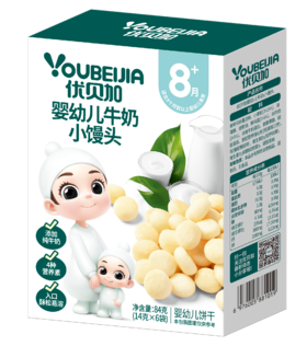 优贝加婴幼儿牛奶小馒头84g