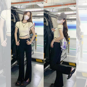 <曾小咸推荐>【起司甜茶】针织短袖