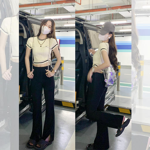 <曾小咸推荐>【起司甜茶】针织短袖 商品图0