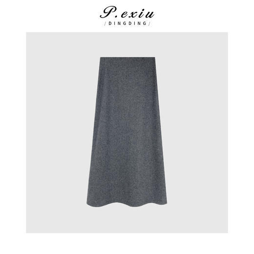 04-4潘依绣丁丁宠粉【芬尼情诗】超细羊毛软糯气质显瘦半身裙 W-61833 商品图2
