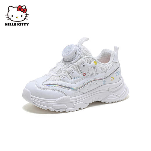 HelloKitty童鞋儿童运动鞋2024春季新款女孩跑步鞋学生旋钮老爹鞋 商品图1