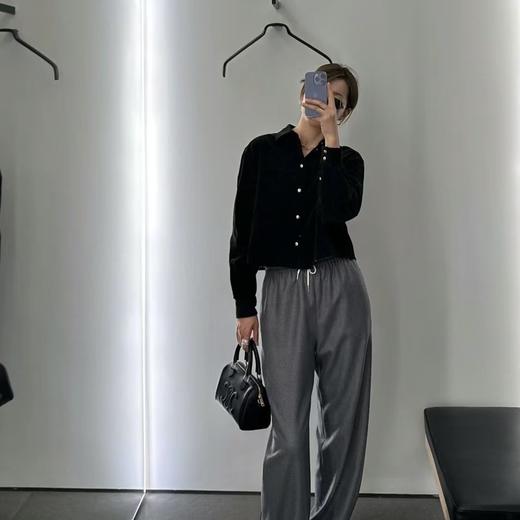 【à perles】高品质纯山羊绒！直筒抽绳休闲长裤，宽松版型，可拍小一号【现货】 商品图4